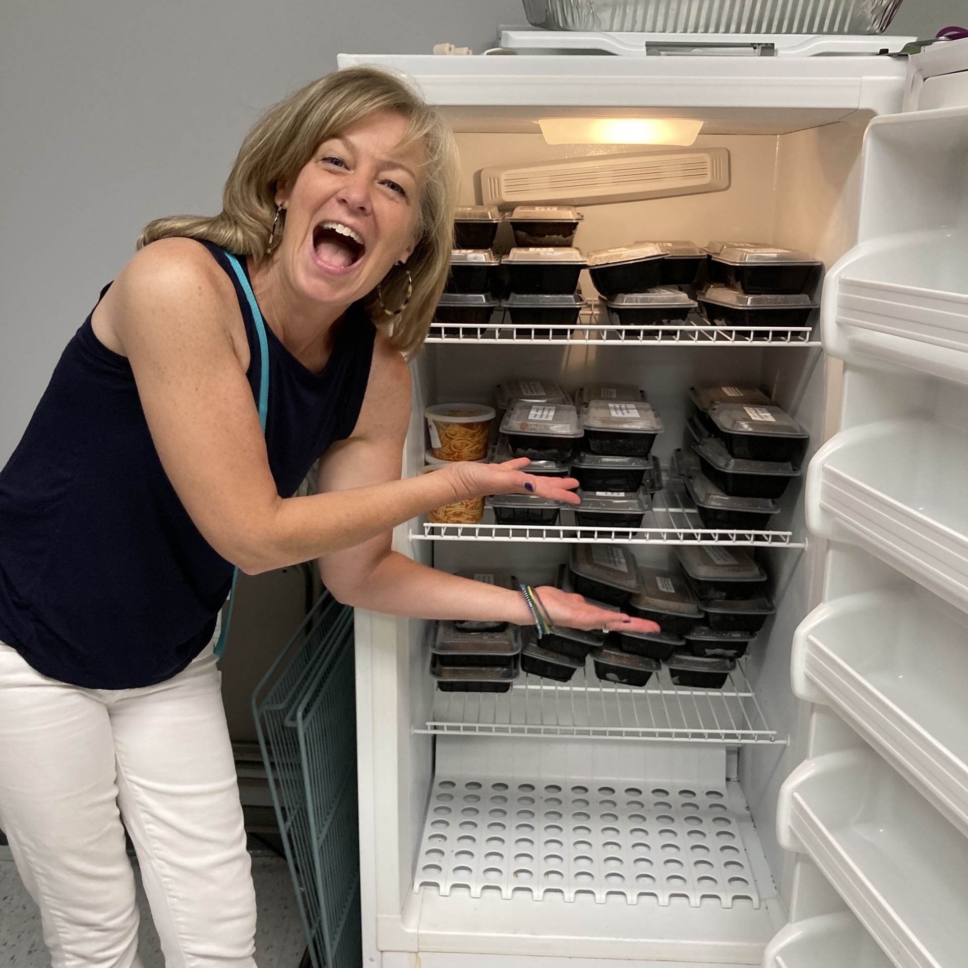 casseroles in the fridge