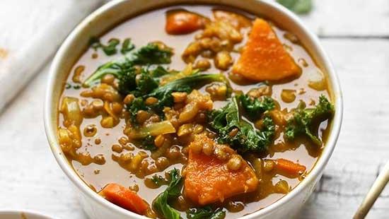 Thai Sweet Potato & Carrot Soup - Cupful of Kale